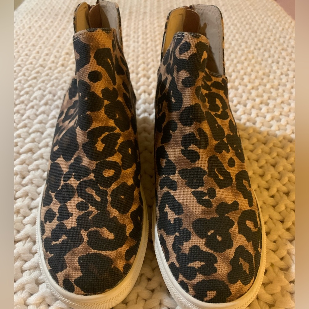 Steve Madden Leopard Print Ankle Boots